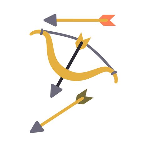 Bow simple illustration on white backgroundのイラスト素材