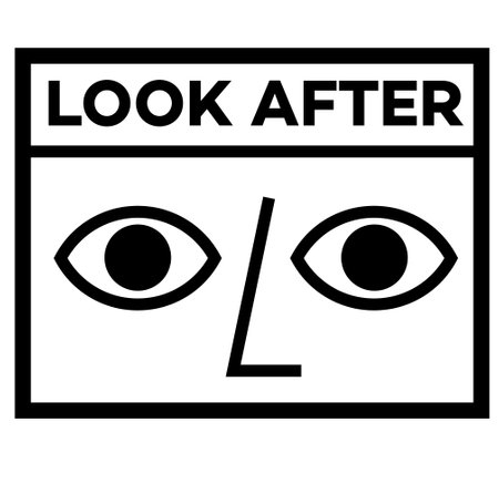 Look After isolated on white sign, badge, stampのイラスト素材