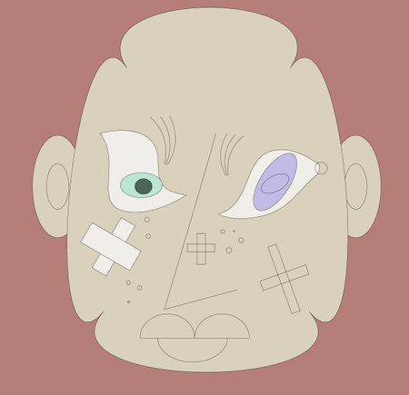 rare disease health issue , minimalist artistic illustrationの写真素材