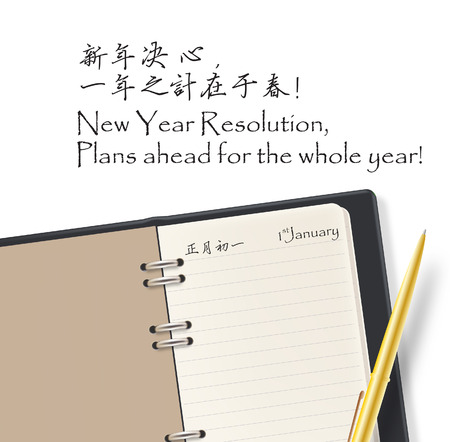 New Year Planning のイラスト素材