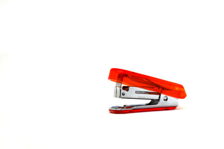 orange staplerの写真素材