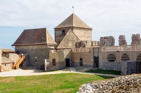 Inside the courtyard of Sumeg (Sümeg) Castle - Sumeg, Hungaryのeditorial素材