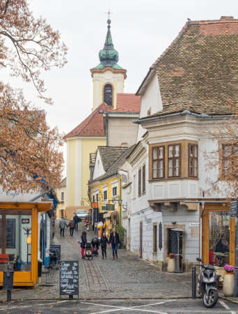 Gorog Street between the Danube Promenade (Duna korzo) and the Main Square (Fo ter) - Szentendre,...