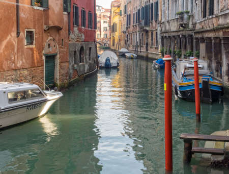 Rio dei Santi Apostoli is one the any canals - Venice, Veneto, Italyのeditorial素材
