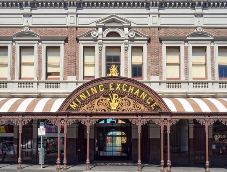 The Former Mining Exchange on historic Lydiard Street - Ballarat, Victoria, Australiaのeditorial素材