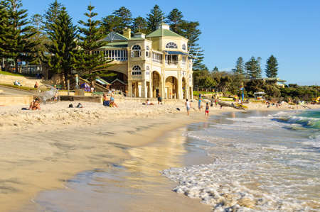 Indiana Tea House is one of Perth's postcard buildings - Cottesloe Beach, WA, Australiaのeditorial素材