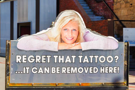 Tattoo removal, what a great idea - Hobart, Tasmania, Australiaのeditorial素材