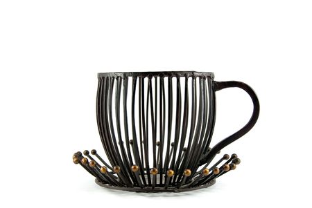 Tea cup decoration の写真素材