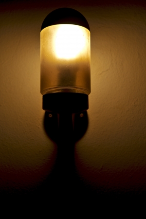 night street lamp and a bulb in the sky arrecife teguise lanzarote spain
の写真素材