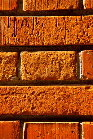 old wall  brick in the   centre   of cairate varese italy