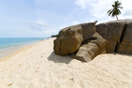 myanmar asia  kho samui bay isle froth foam   in thailand and south china seaの写真素材