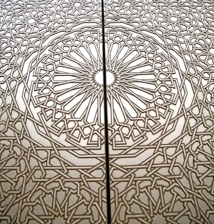 metal   gray  morocco in    africa the old wood  facade home and rusty safe padlockの写真素材