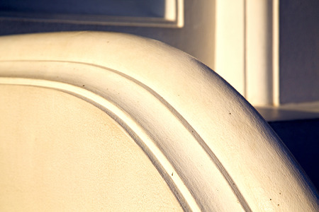 Thailand  Bangkok   temple   abstract    in the  concrete   brick shadowの写真素材