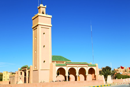 in maroc africa   minaret and the blue skyの写真素材