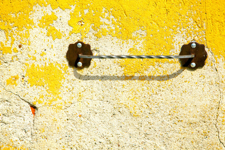milan  in italy old church concrete wall  brick   the    abstract  background stoneの写真素材