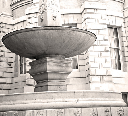 old construction in england europe london wall antique and lightの写真素材