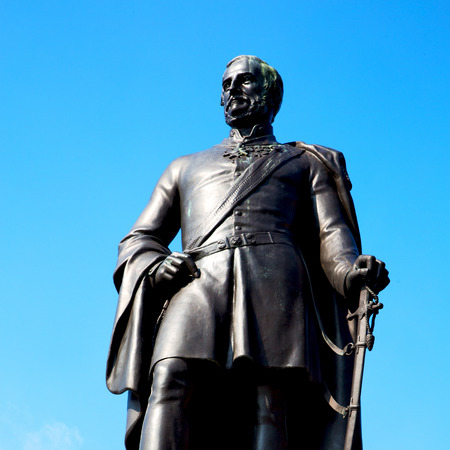 marble and statue in old city of london englandのeditorial素材