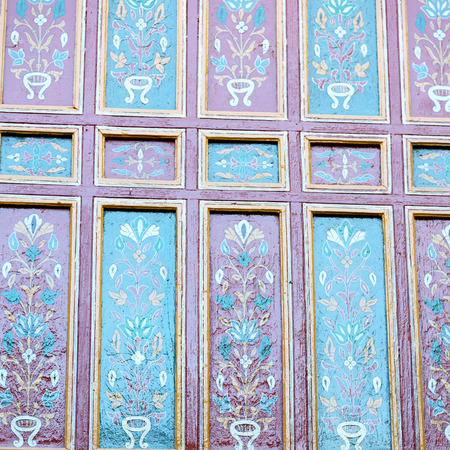 line in morocco africa old tile and colorated floor ceramic abstract