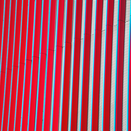 blue red  abstract metal in englan london railing steel and backgroundの写真素材