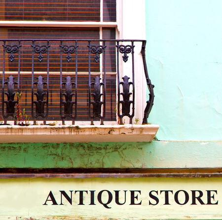 notting hill in london england old suburban and antique blue  wall door
