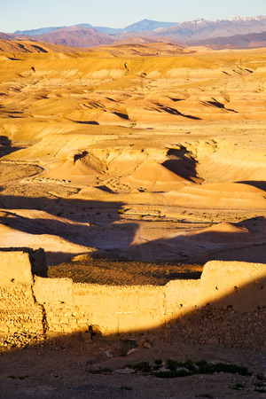 hill africa in morocco the old contruction       and   historical villageの写真素材