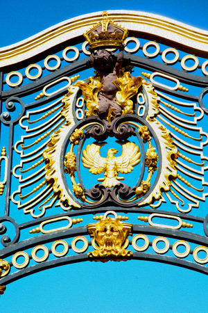 in london england the old metal gate  royal palaceのeditorial素材
