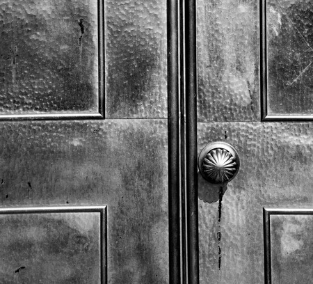 door in italy old ancian wood and traditional            texture nailの写真素材