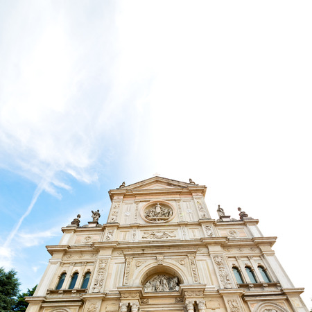 column old architecture in italy europe milan  religio and sunlightの写真素材