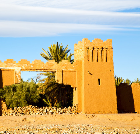 africa in morocco the old contruction and the historical villageの写真素材