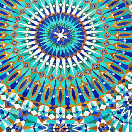 line in morocco africa old tile and colorated floor ceramic abstract