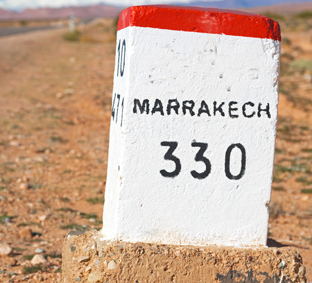 stone miles in africa moroccoの写真素材