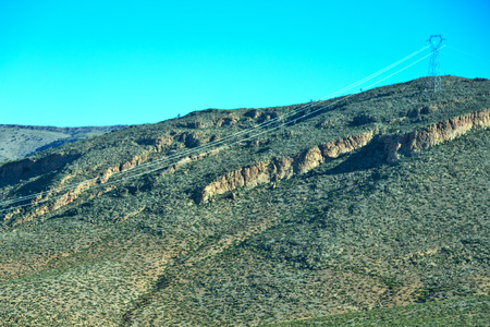 in   valley  morocco   africa the atlas dry  mountain   ground isolated hillの写真素材
