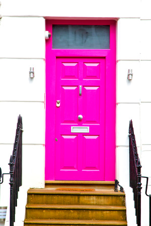 notting hill in london england old suburban and antique      wall doorの写真素材