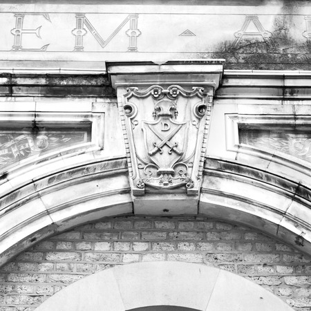 old windon in england london brick and glass the wall