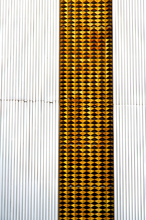 thailand  bangkok   palaces  temple   abstract    in the  concrete    brick   shadow angleの写真素材