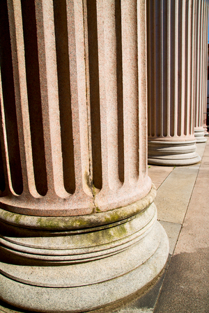 abstract old column in the  country  of europe italy and marble brick