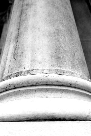 abstract old column in the  country  of europe italy and marble brick
