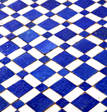 abstract morocco in africa  tile the colorated pavement   background textureの写真素材