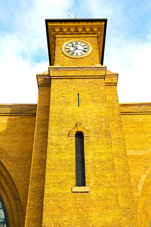 old architecture in london england windows and brick exterior   wall