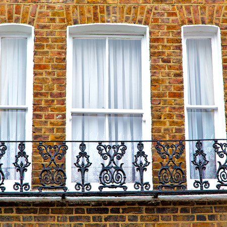 notting hill in london england old suburban and antique  brickの写真素材