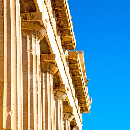 in greece the old architecture and historical place parthenon athensの写真素材