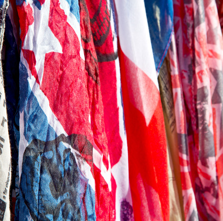 in  london accessory colorfull scarf and headscarf old market notthing hillの写真素材