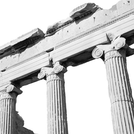 in greece the old architecture and historical place parthenon       athens