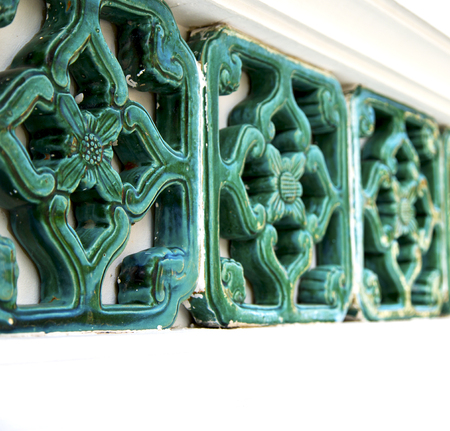 thailand abstract cross colors incision wat  palaces in the temple  bangkok  asia and skyの写真素材