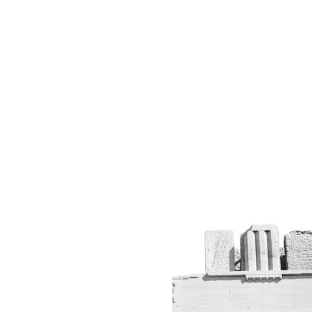 in greece the old architecture and historical place parthenon athensの写真素材