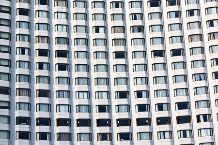 reflex of some gray palace in a window terrace of the centre  bangkok thailand