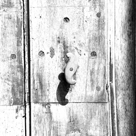 door in italy old ancian wood and traditional               texture nail
