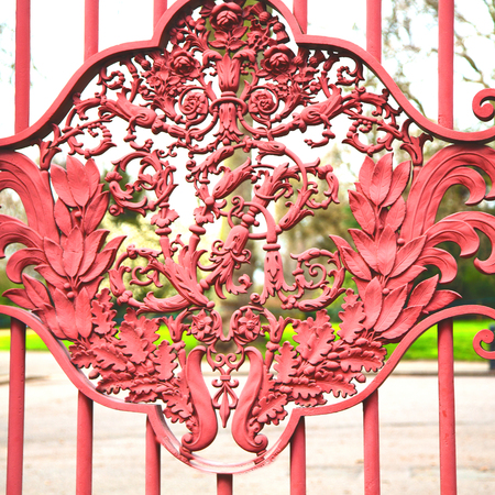 abstract  metal in englan london railing steel and background
