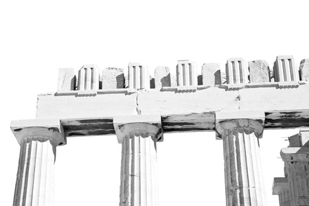 in greece the old architecture and historical place parthenon       athensの写真素材