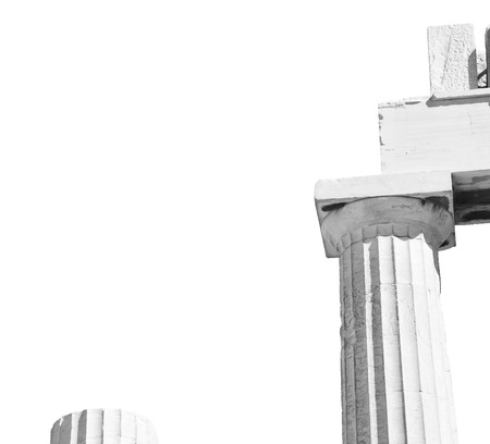 in greece the old architecture and historical place parthenon    athensの写真素材
